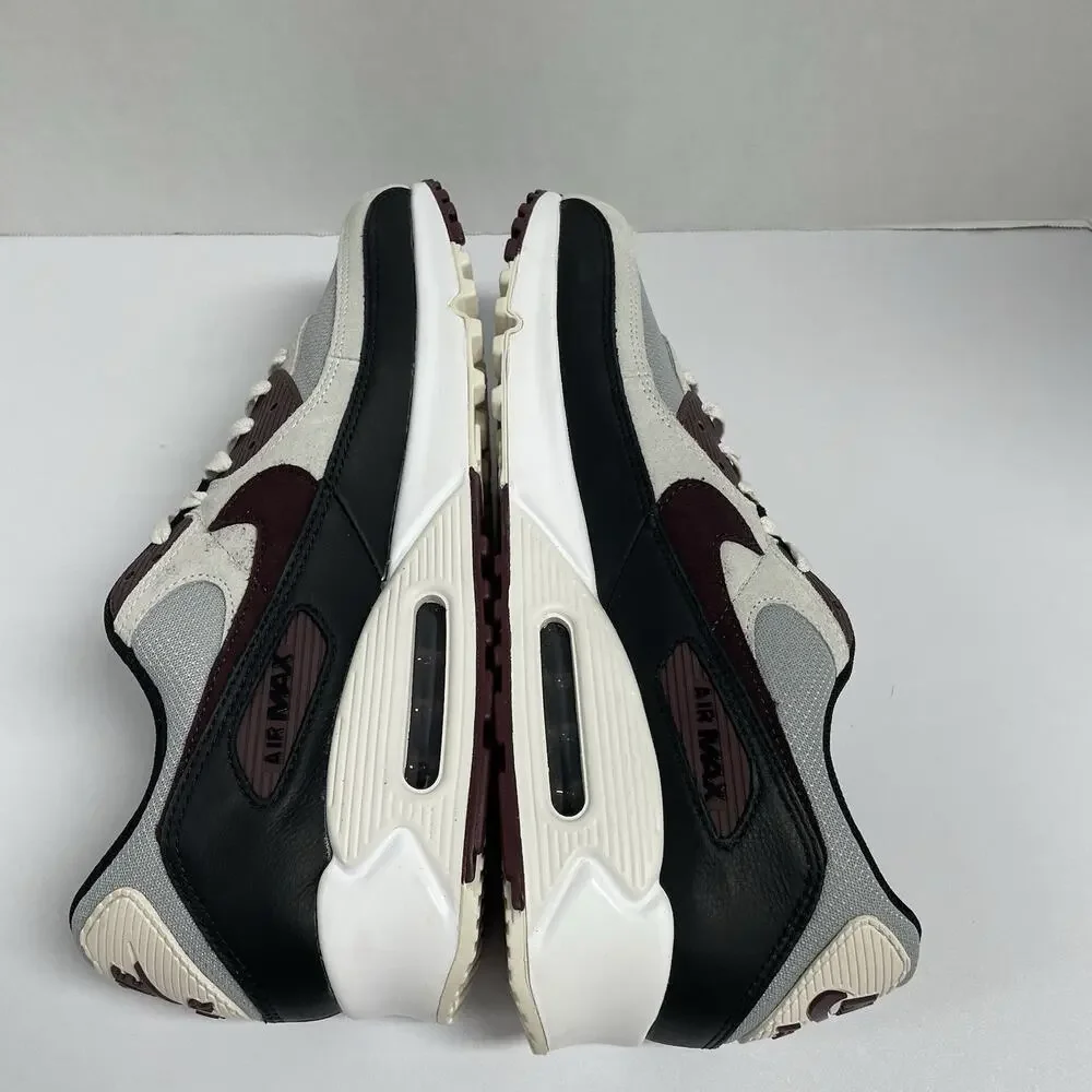 Nike Air Max 90 Burgundy Crush DQ4071 004 Size 15 Men White Grey Red Black Shoe